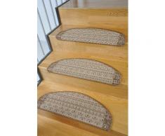 Stufenmatte, Living Line, »Elvet«, Sisaloptik, 15 Stück, braun, braun