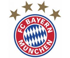 Home affaire Wandtattoo »FC Bayern München Logo«, 30/32 cm, bunt, mehrfarbig