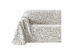 heine home Sofaüberwurf, weiß, Unisex, creme/grau