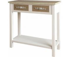 SIT Telefontisch »Forrest«, Breite 80 cm, weiß, weiß/hellbraun