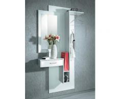 Kompaktgarderobe »Kristall«, weiß, Unisex, weiß-weiß