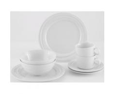 Alexander Herrmann Frühstück-Set »GOURMET Linie«, 8-teilig, Porzellan, Made in Germany, weiß, Unisex, weiß