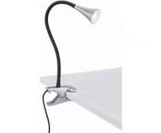 TRIO Leuchten LED Klemmleuchte, »VIPER«, silberfarben, Unisex, silber, mit schwarzem Kabel