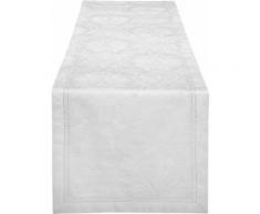 GUIDO MARIA KRETSCHMER HOME & LIVING Tischläufer, mit Hohlsaum, »Jacquard Paisley«, weiß, Unisex, weiß