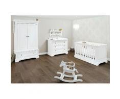 Pinolino Babyzimmer Set, Kinderzimmer »Emilia« breit (3-tlg.), weiß, weiß
