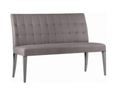 SELVA 3-Sitzer Polsterbank »Eliza« Modell 1398, Massivholzgestell in taupe grau Vintage, grau, Leder Linea RAIN