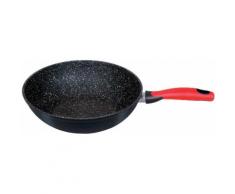 Style'n Cook Wok, geschmiedetes extradickes Aluminium, Voll-Induktion, »Rockpearl fire«, schwarz, Unisex, schwarz/rot