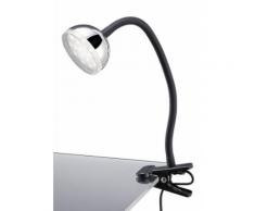 LED-Klemmleuchte, Trio (1flg.), silberfarben, Unisex, chromfarbig