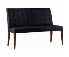 SELVA 3-Sitzer Polsterbank »Eliza« Modell 1398, Massivholzgestell in schokobraun Vintage, schwarz, Kunstleder King DARK