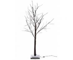 Leuchten Direkt LED-Baum, braun, Unisex, dunkelbraun, beschneit
