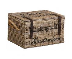 Home affaire Rattantruhe, grau, grau