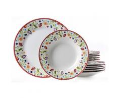 Ritzenhoff & Breker Tafelservice, Porzellan (12-teilig), bunt, Unisex