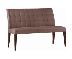 SELVA 3-Sitzer Polsterbank »Eliza« Modell 1398, Massivholzgestell in schokobraun Vintage, braun, Leder Linea DATE