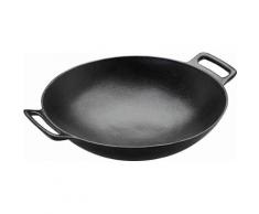 RÖSLE Vario Wok, Gusseisen, Ø 36 cm, »SANSIBAR«, schwarz, Unisex, schwarz