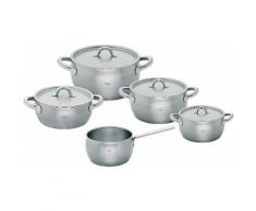 Fissler Kochtopf-Set, Edelstahl, Induktion, »FIAMMA« (9tlg.), silberfarben, Unisex, silberfarben