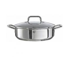 tvs Servierpfanne, Edelstahl, Induktion, »simpatico«, silberfarben, Unisex, silberfarben