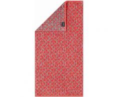 Handtücher, Cawö, »Two-Tone Allover«, mit Kreis-Muster, rot, rot