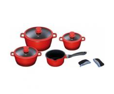 KING Kochtopf-Set, Aluguss, Induktion, 7 Teile, rot, Unisex, rot