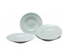 CreaTable Pastateller, Porzellan, 2 Größen (4tlg.), weiß, Unisex, weiß