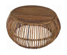 SIT Couchtisch »Rattan Vintage«, Maße (B/T/H): 80/80/40 cm, natur, natur