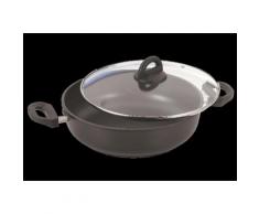 tvs Servierpfanne, Aluguss, Glasdeckel, Induktion, »grande«, schwarz, Unisex, schwarz