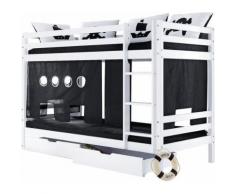 Hoppekids Etagenbett »Pirat«, schwarz