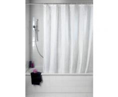 WENKO Duschvorhang Deluxe, mit glänzenden Applikationen, 180/200 cm, waschbar, weiß, Weiß