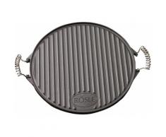 RÖSLE Grillplatte rund 40 cm, schwarz, Unisex, schwarz