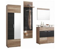 Garderoben-Set »Polo« (4-tlg.), braun, wildeichefarben/darkwood