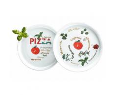 Pizzateller, Retsch Arzberg (6tlg.), weiß, Unisex, Weiß, mit mediterranem Motiv