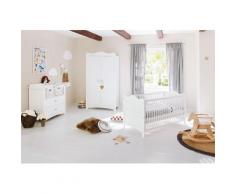 Pinolino Babyzimmer Set (3-tlg) Kinderzimmer »Florentina« breit, weiß, Unisex, weiß
