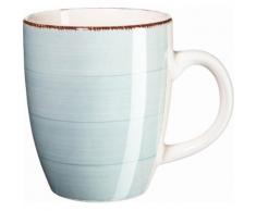 Domestic by Maeser Frühstück-Set Keramik, 18 Teile, »BEL TEMPO«, blau, Unisex, hellblau