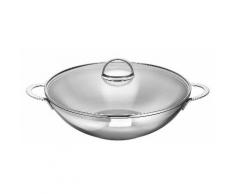Schulte-Ufer® Wok, Edelstahl, Induktion, »Wave«, silberfarben, Unisex, silberfarben