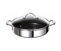 Tefal Servierpfanne, Induktion, »HERITAGE«, silberfarben, Unisex, silberfarben/schwarz