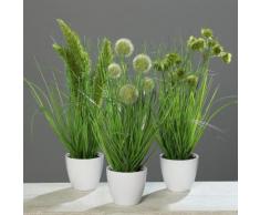 Home affaire Kunstpflanze »Gras im Topf« (3er Set), grün, grün