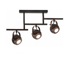 Jens Stolte Leuchten Deckenleuchte, 3 flg., »Karl«, braun, Unisex, Metall, braun-kupfer