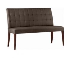 SELVA 3-Sitzer Polsterbank »Eliza« Modell 1398, Massivholzgestell in schokobraun Vintage, braun, Kunstleder King MUD