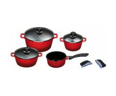 KING Kochtopf-Set, Aluguss, Induktion, 7 Teile, rot, Unisex, rot