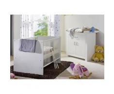 Spar-Set »Kopenhagen«, Babybett + Wickelkommode in weiß matt, weiß, weiß matt
