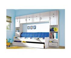 Jugendzimmer-Set, rauch, mit Hängeschrank (4-tlg.)