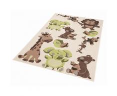 Kinder-Teppich, Zala Living, »Zootiere«, Höhe 9 mm, gewebt, grün, grün