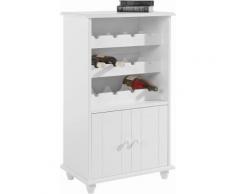 Home affaire Weinschrank, weiß, weiß