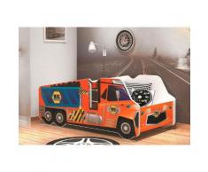 Relita Kinderbett, 70/140 cm, orange, inkl. Lattenrost und Matratze