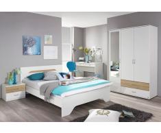 Rauch Kleiderschrank, mit Spiegel und 2 Schubkästen, beige