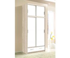 Schlafwelt Kleiderschrank, 2-türig, beige, mit Schubkästen