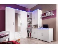 Schlafwelt Jugendzimmer, 3-türig, weiß