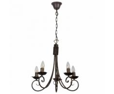 Kronleuchter MW211, Deckenleuchte Deckenlampe Lüster, 5-flammig, Ø=46cm ~ Variantenangebot