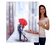 Ölgemälde Paar, 100% handgemaltes Wandbild Gemälde XL, 100x80cm ~ Variantenangebot