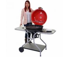 Grillwagen Houston, Holzkohle-Grill Kugelgrill, Ø 54cm Grillfläche Aschebehälter ~ Variantenangebot