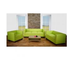 3-2-1 Sofagarnitur Couchgarnitur Loungesofa Lille, Kunstleder ~ Variantenangebot